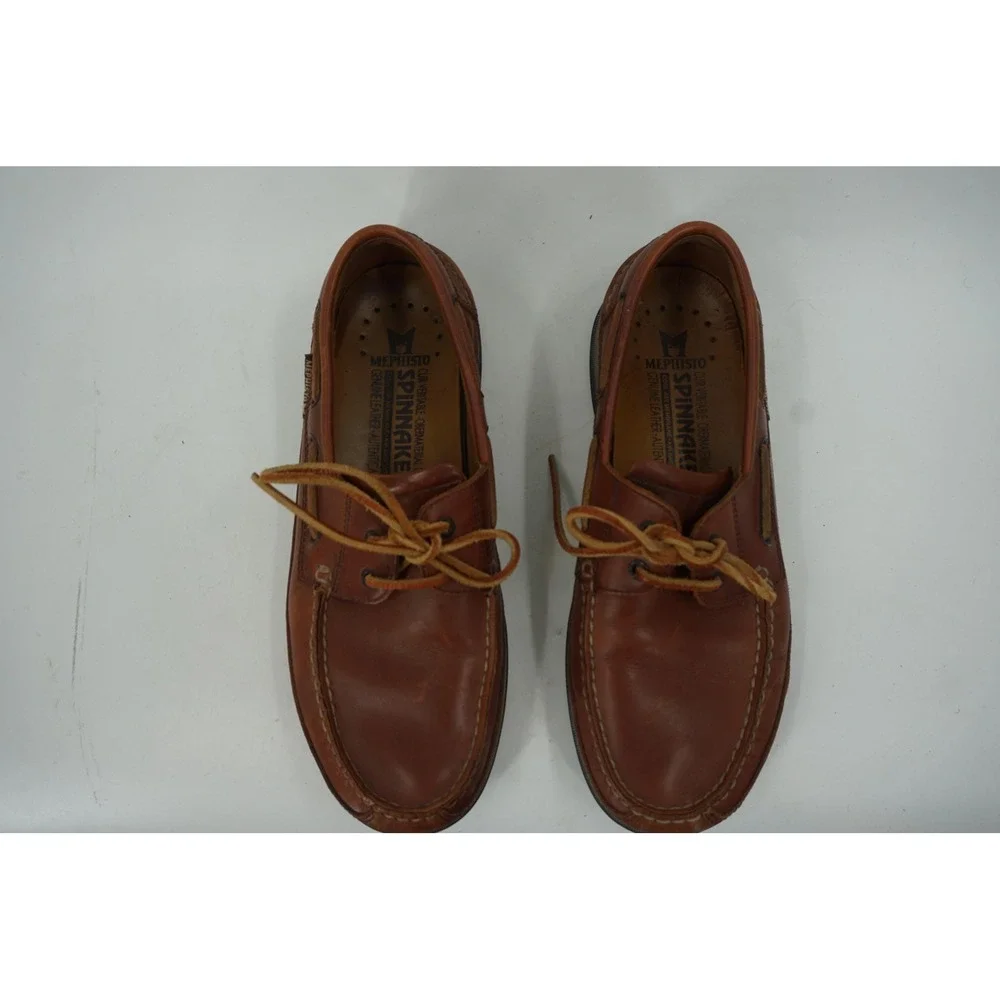 Mephisto Spinnaker Boat Shoes Mens Size‎ 11 Brown Leather Lace Up Casual